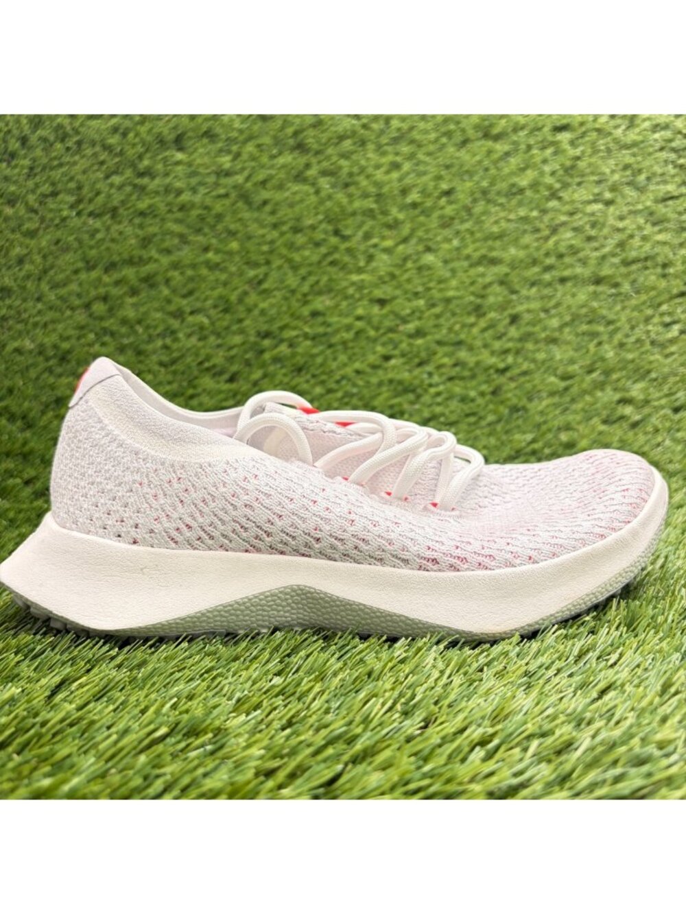Allbirds Tree Dasher 2 Womens Size 6 White Red Athletic Running Shoes Sneakers
